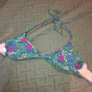 Never worn flower bikini top